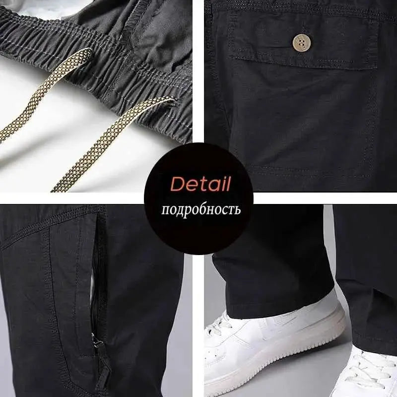 Mens 6XL Plus Size Cargo Pants Military Style Jogger Pants Trousers For Men Sports Pants 2022