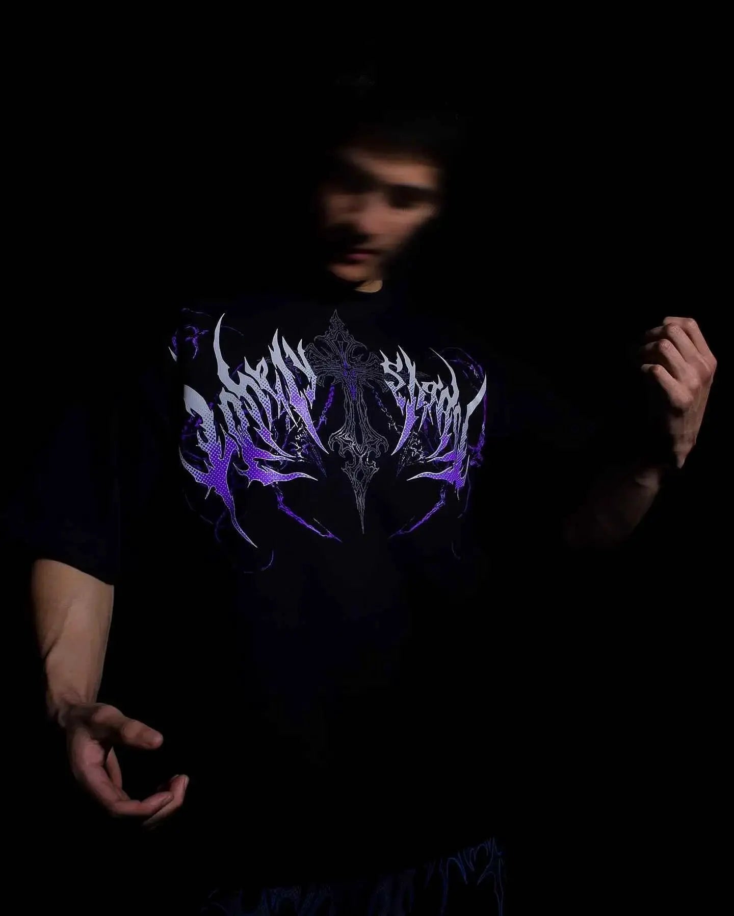 Lonely Shadow Gothic Streetwear T Shirt For Men And Women Oversized Cotton Tee Skeleton Art Grunge Dark Edge Fashion