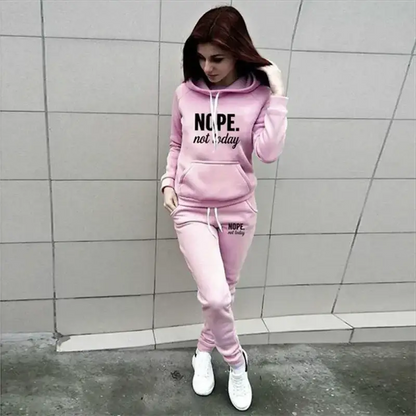 Womens Hooded Tracksuit Set For Jogging And Casual Wear With Matching Hoodie And Pants