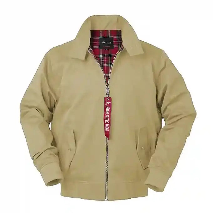 Men's Retro Plaid Lined Water Repellent Bomber Jacket For All Seasons | TeenStylo — TeenStylo