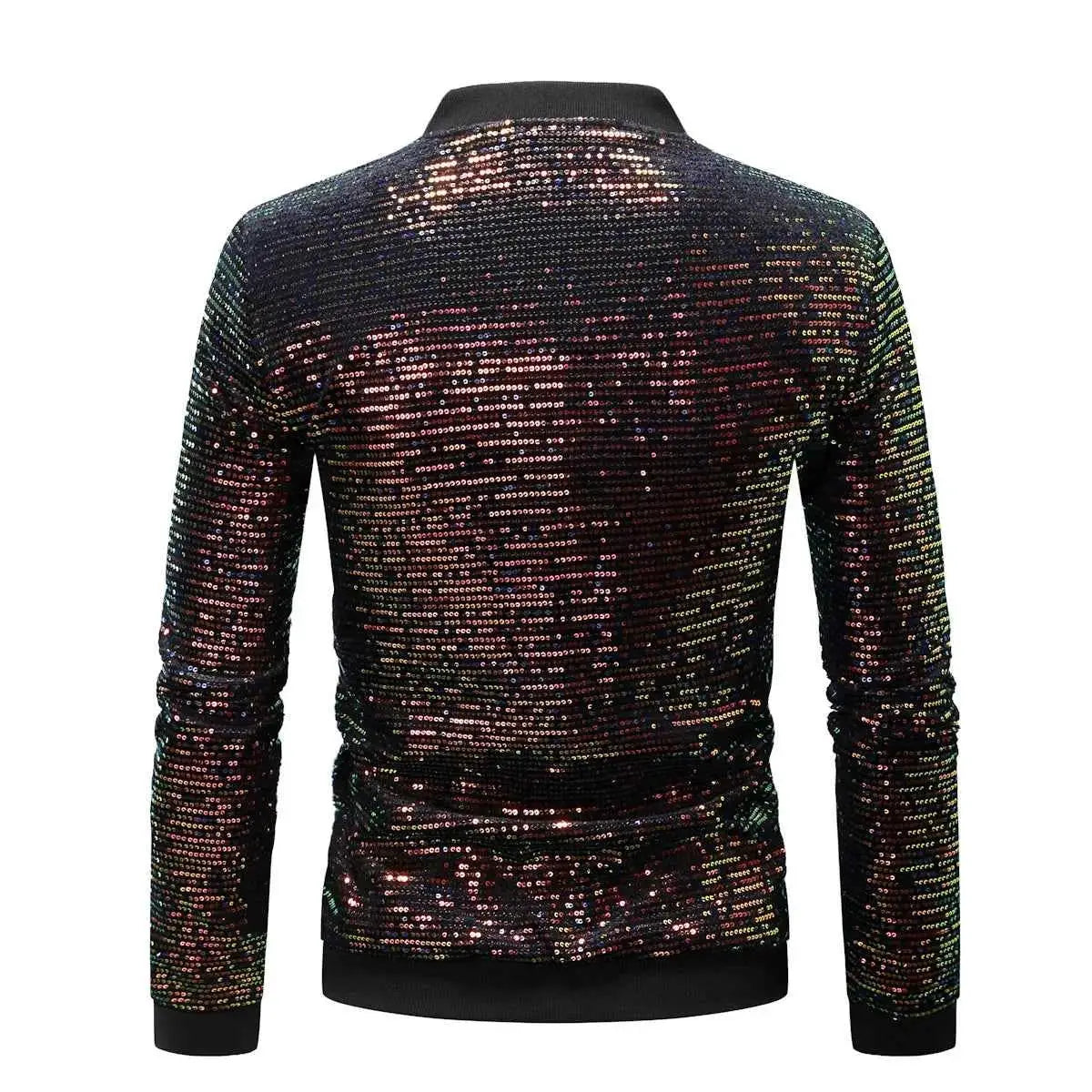 Green Sequin Decoration Jacket For Men Longline Style Elegant Formal Party Wear By TeenStylo