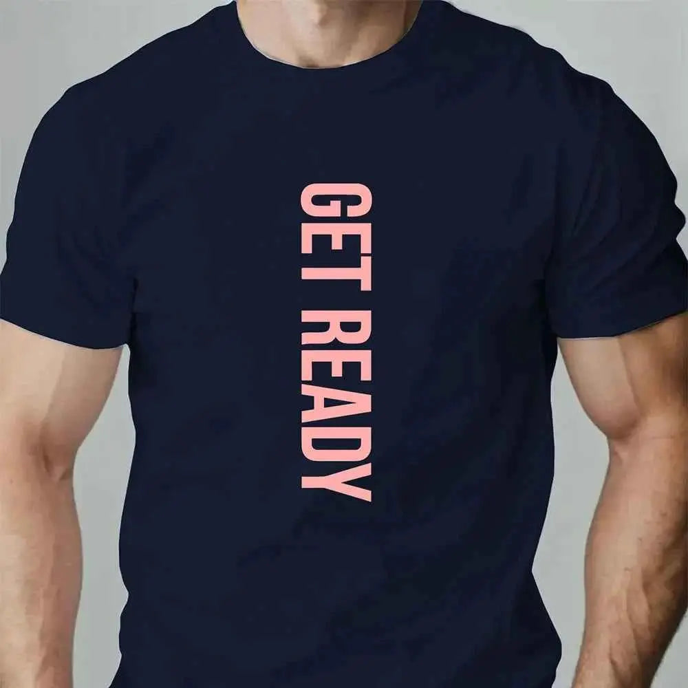 Summer Mens T Shirt Getfeady Pattern Print 100 Percent Cotton Breathable Oversized Round Neck Graphic Tee High Quality