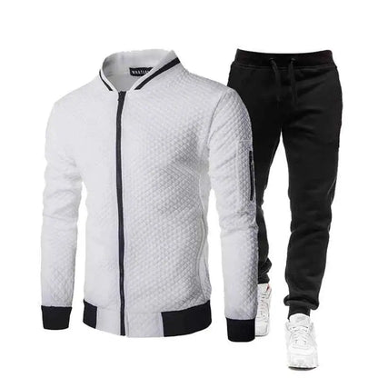 2026 New Mens Tracksuit Set Fashion Jogging Suit For Men Spring Autumn Long Sleeve Baseball Jacket Sportswear Outfit