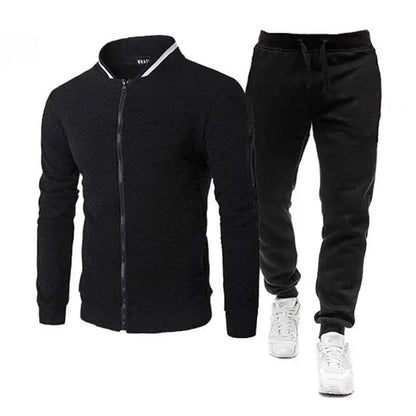 2026 New Mens Tracksuit Set Fashion Jogging Suit For Men Spring Autumn Long Sleeve Baseball Jacket Sportswear Outfit