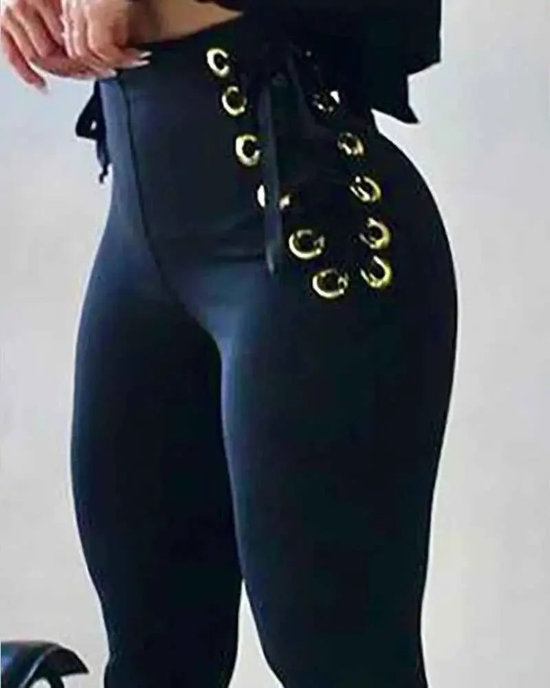 Vintage Plaid Pants For Women High Waist Elastic Waist Tight Trousers Korean Harajuku Casual Retro 2022