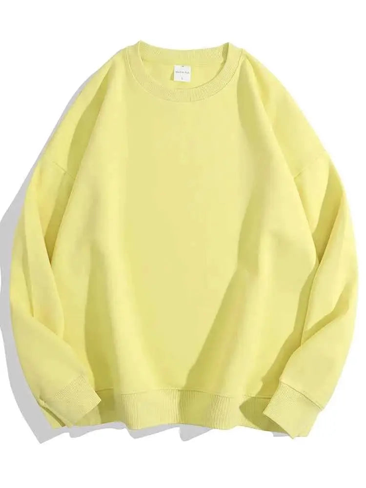 Oversized Green Mint Sweatshirt For Women Basic Winter Warm Fleece Lined Option TeenStylo
