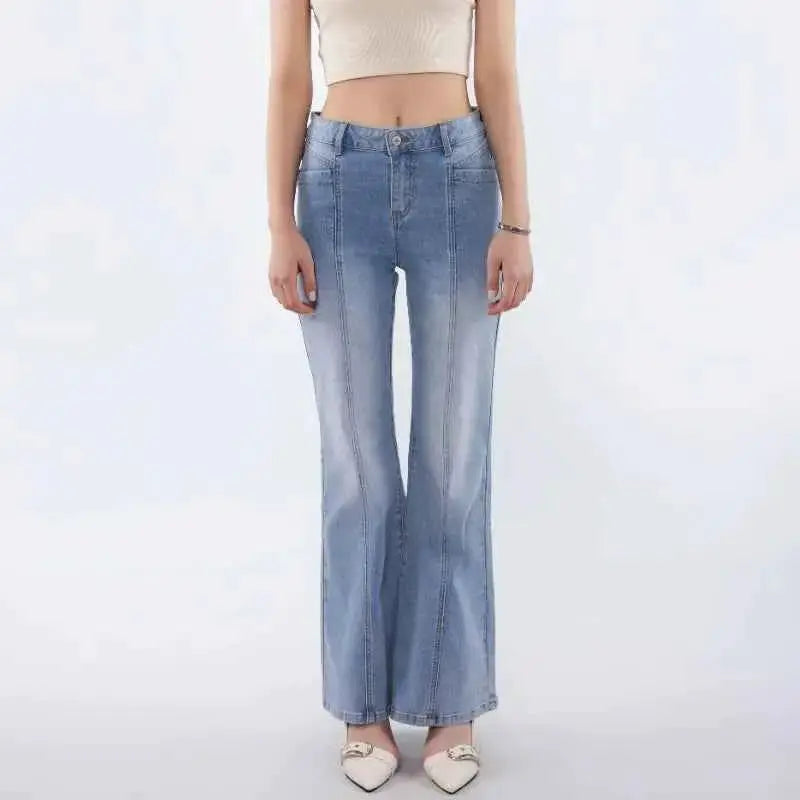 Denim Pants For Women Wide Leg Jeans High Rise Comfort Fit Soft Stretch Fabric Everyday Wear TeenStylo