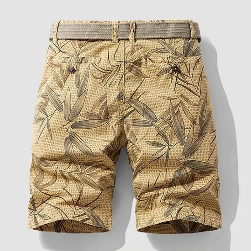 Mens Summer Casual Cargo Shorts Camouflage Cotton Twill With Pockets Jogger Style Vintage