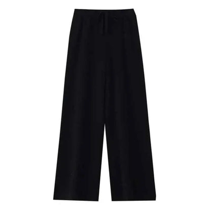 TeenStylo Merino Wool Women's Knitted Trousers Premium Soft Cozy Knit Pants For Everyday Comfort