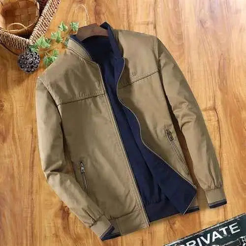 Cotton Wholesale Mens Windbreaker Jacket Double Sided Wear For Men Baseball Bomber Style Military Autumn Outdoor Coat