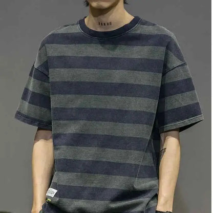 Men's Short Sleeve Round Neck T Shirt Summer Casual Tee Lightweight Breathable TeenStylo