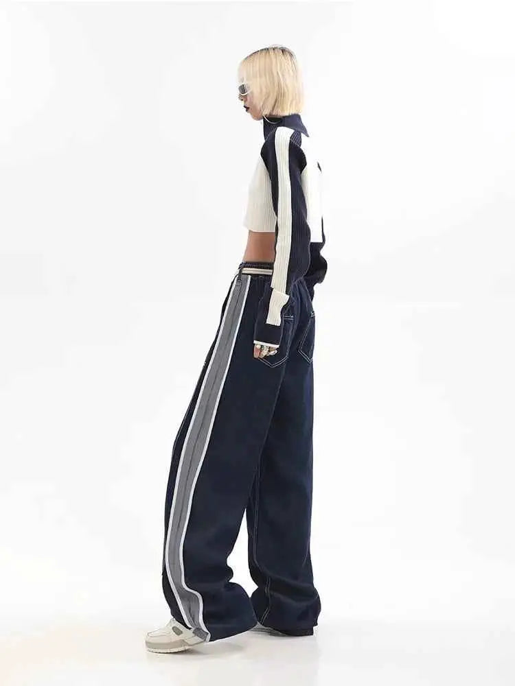 Womens High Waist Straight Leg Baggy Jeans TeenStylo Denim For Everyday Comfort All Day