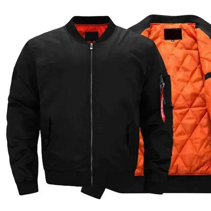 MA 1 Flight Bomber Jacket For Men Waterproof Winter Coat Casual Zipper Plus Size 8XL