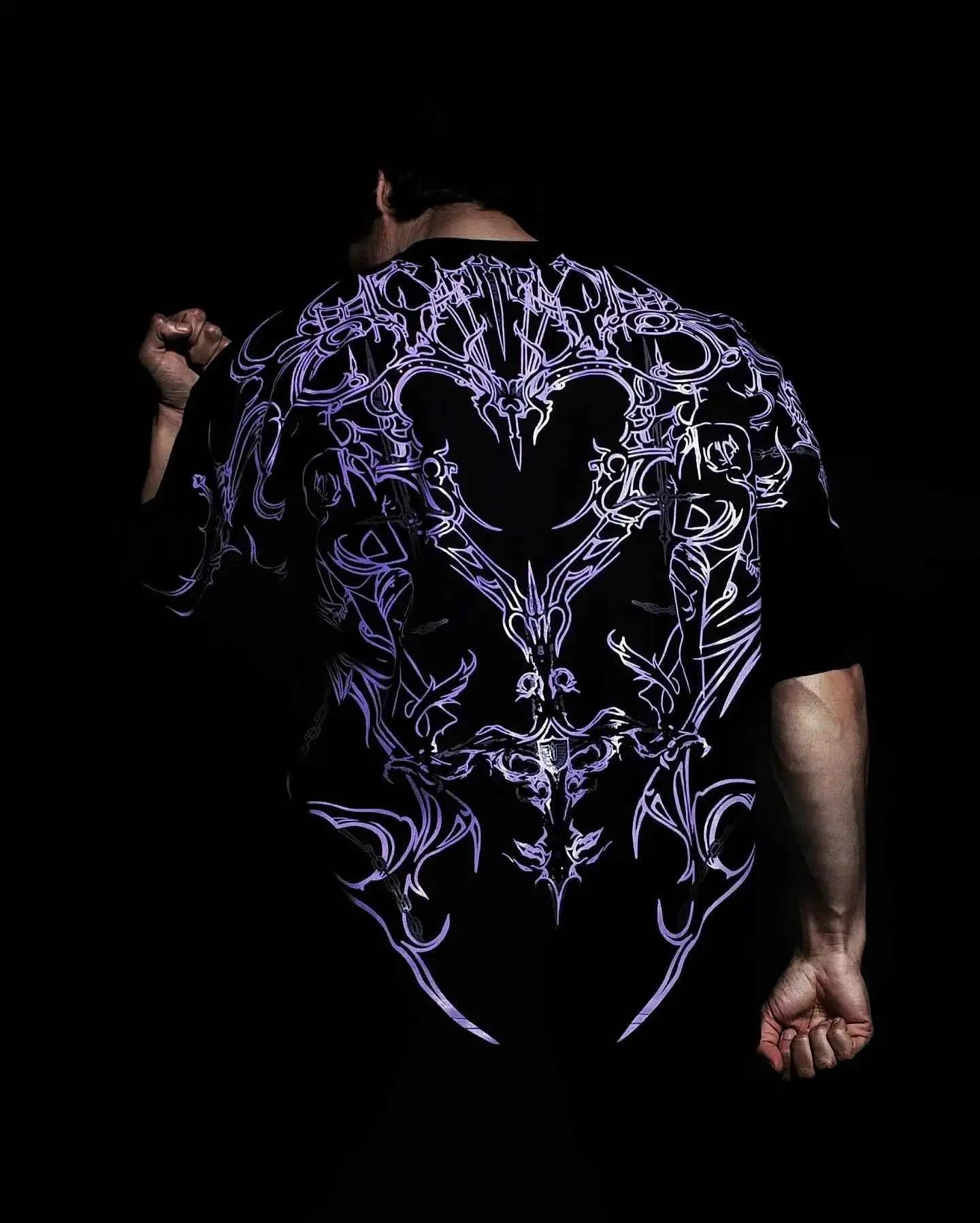 Lonely Shadow Gothic Streetwear T Shirt For Men And Women Oversized Cotton Tee Skeleton Art Grunge Dark Edge Fashion