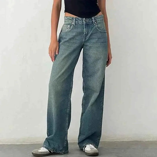 Women Loose High Waist Straight Leg Pants For Casual Everyday Wear By TeenStylo Comfortable Fit And Easy Movement