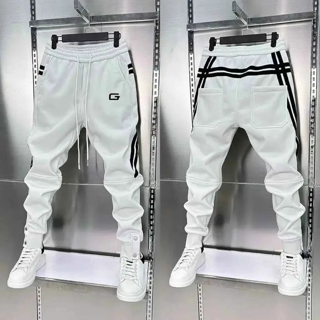 2024 New Men Joggers Autumn Winter Sweatpants Drawstring Casual Workout Cotton Sports Trousers Clothing