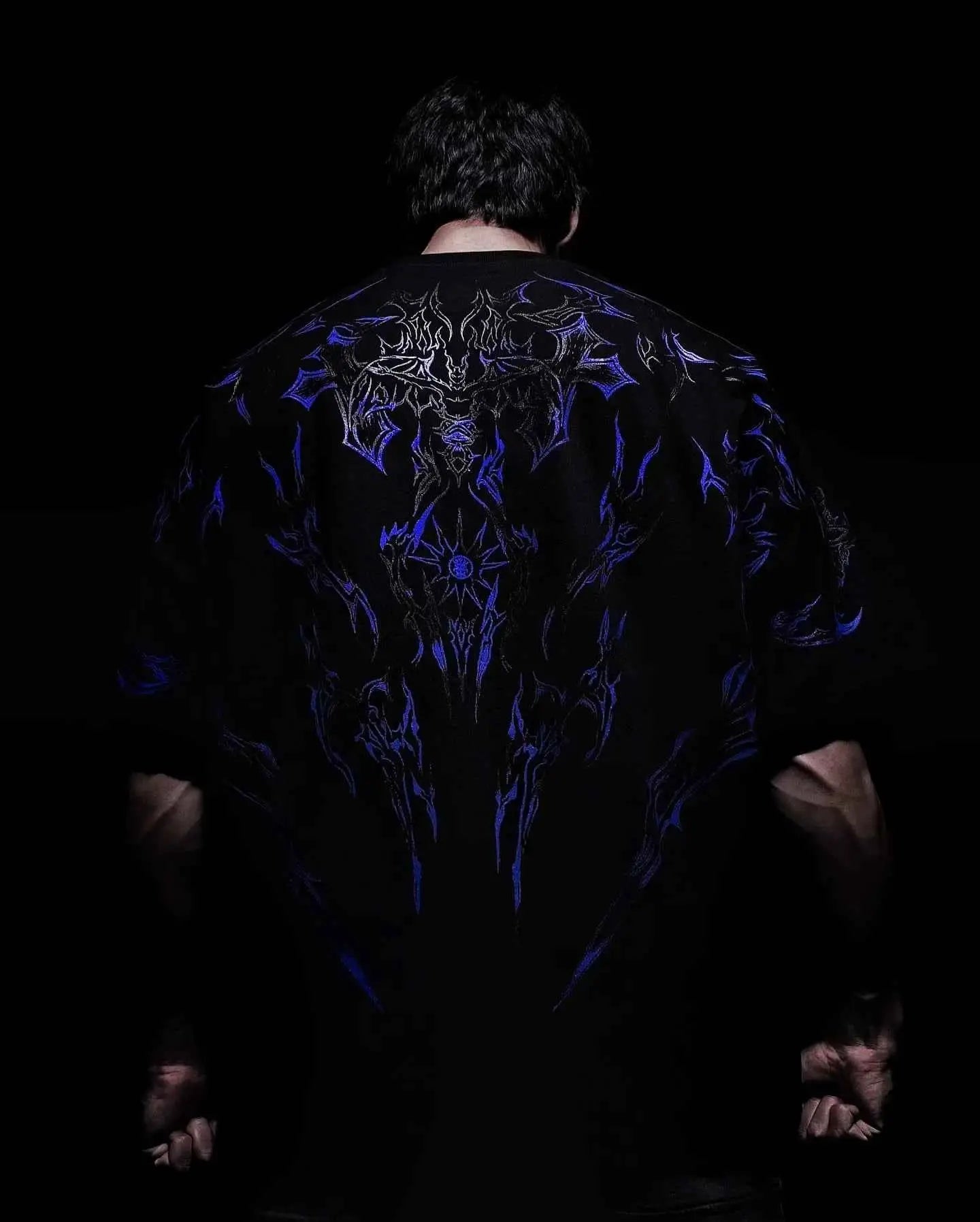 Lonely Shadow Gothic Streetwear T Shirt For Men And Women Oversized Cotton Tee Skeleton Art Grunge Dark Edge Fashion