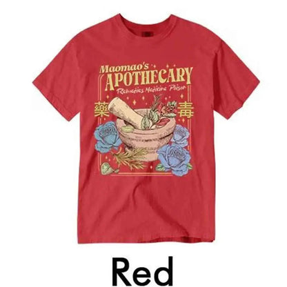 Vintage Mao Apothecary Kawaii Comfort Unisex Shirt Dark Academia Bookish Witchy Anime Literary Streetwear Tee