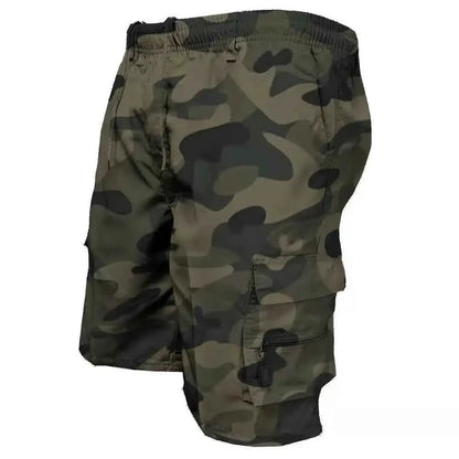 Mens Camouflage Cargo Shorts Loose Fit Knee Length Casual Outdoor Summer Shorts For Men