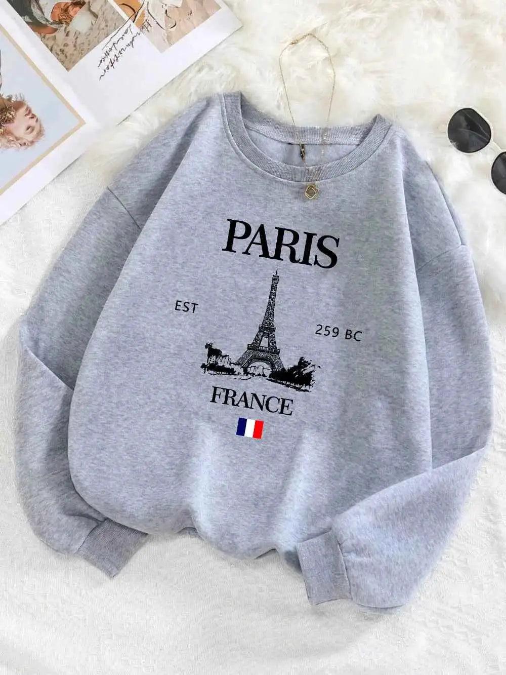 Paris France Eiffel Tower Hoodie Unisex Sweatshirt For Women Men Casual Wear Size S To 2XL TeenStylo