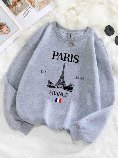 Paris France Eiffel Tower Hoodie Unisex Sweatshirt For Women Men Casual Wear Size S To 2XL TeenStylo
