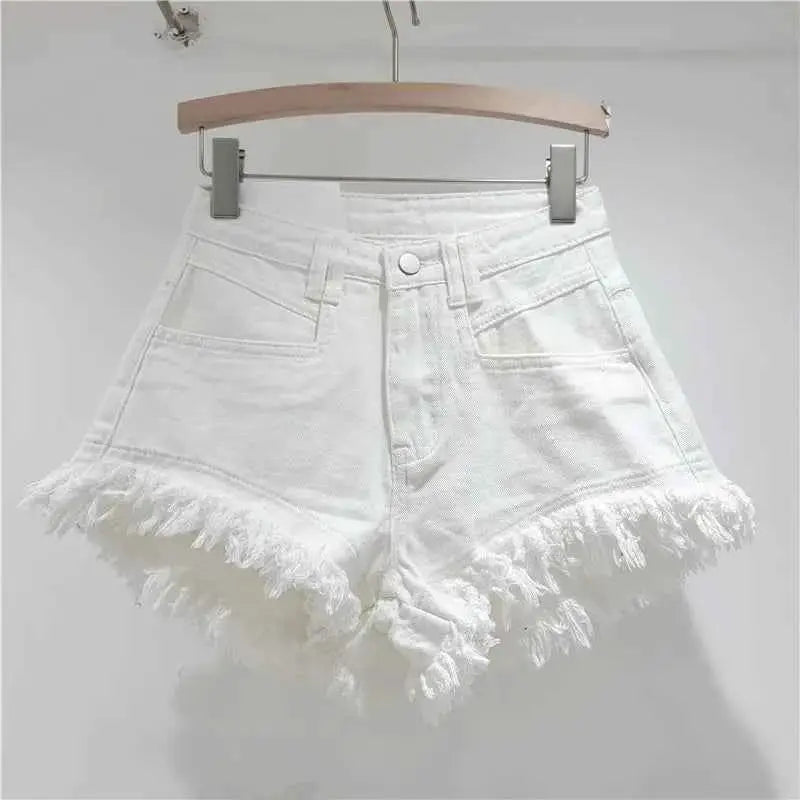 Raw Denim High Waisted Shorts For Women By TeenStylo Classic Jeans Style Everyday Wear