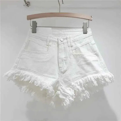 Raw Denim High Waisted Shorts For Women By TeenStylo Classic Jeans Style Everyday Wear