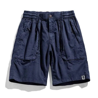 Men Summer Casual Classic Multi Pocket Camouflage Cotton Cargo Shorts Vintage Twill