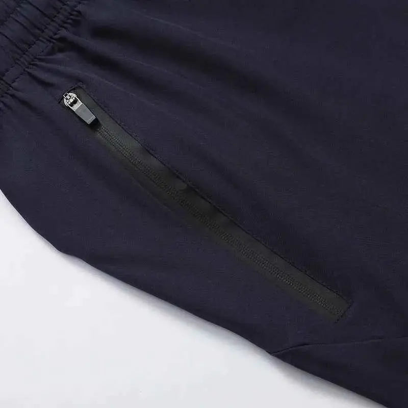 Men's Summer Gym Shorts Quick Dry Breathable Drawstring Waist For Running And Cycling Reflective