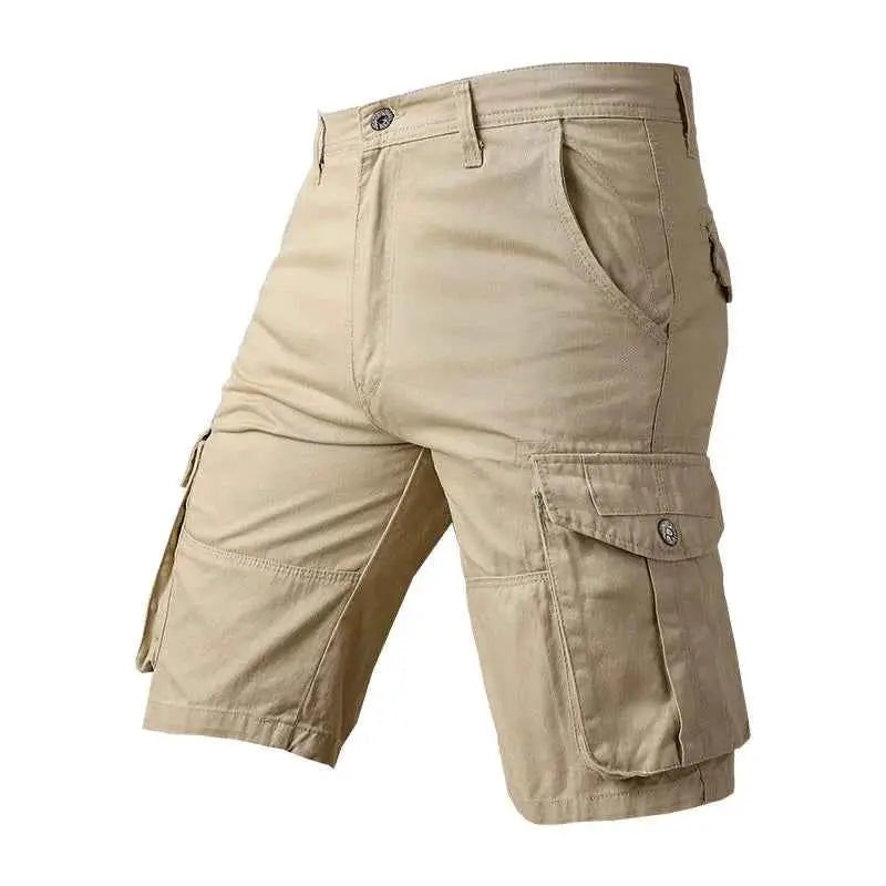 Men Cargo Shorts Summer 100 Percent Cotton Baggy Casual Outdoor Tactical Multi Pocket Shorts