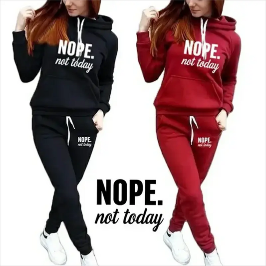 Womens Hooded Tracksuit Set For Jogging And Casual Wear With Matching Hoodie And Pants