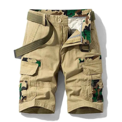 New Summer Men Cargo Camouflage Shorts Cotton Beach Multi Pocket Casual Jogger Shorts For Spring Dropshipping