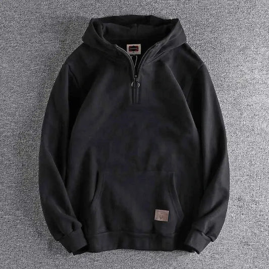 Autumn Winter American Retro Heavyweight Hoodie 500g TeenStylo Classic Sweatshirt Retro Style