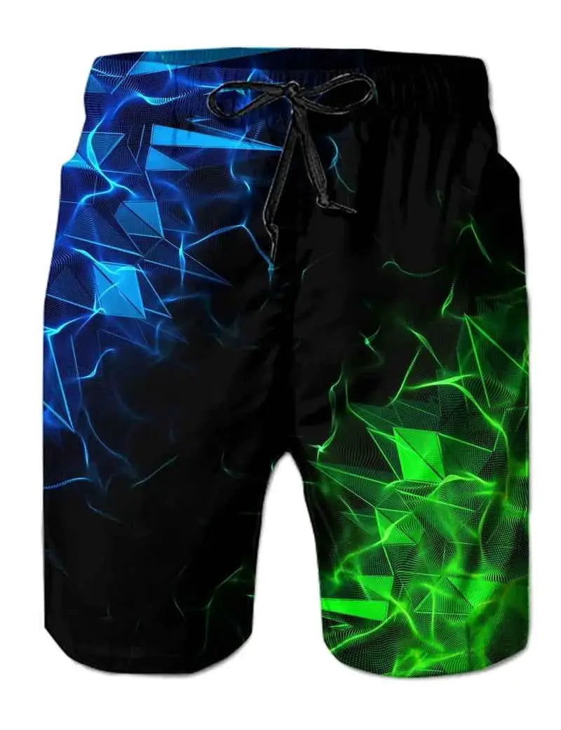 Funny Animal Dinosaur Beach Shorts For Men 3D Printed Surf Board Shorts Summer Hawaii Swim Trunks