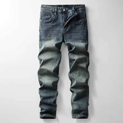 2024 Autumn Winter American Denim Cowboy Set With Washed Elastic Jacket And Jeans For Men And Classic Versatile Style