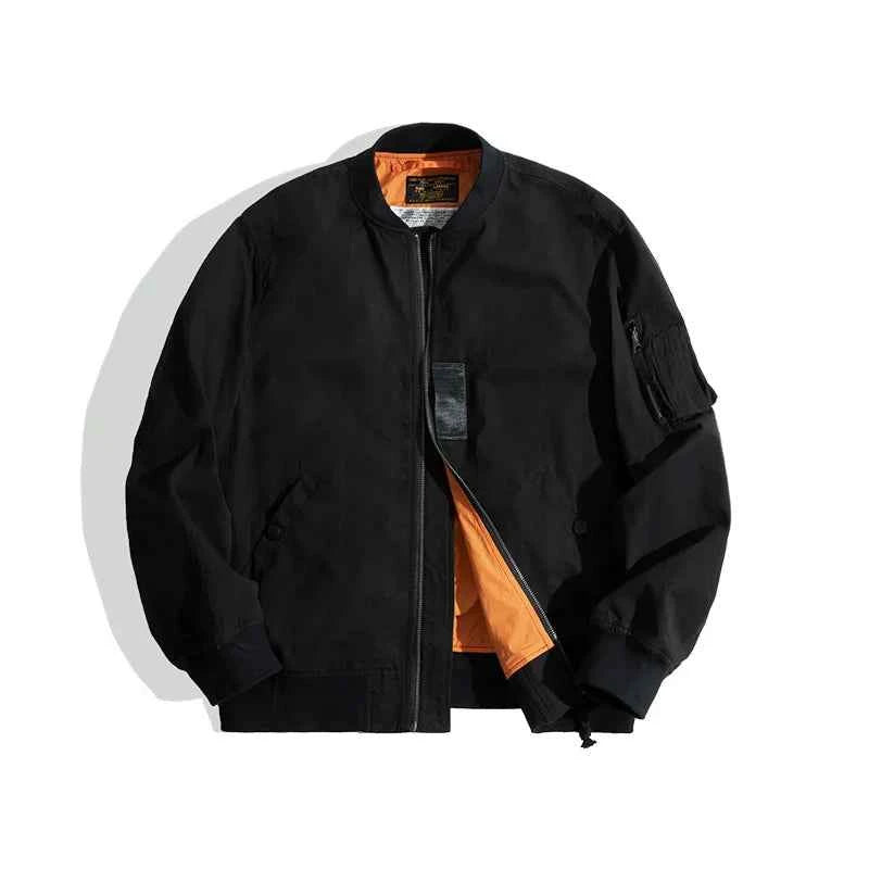 Maden Retro MA1 Bomber Flight Jackets Green Windproof Pilot Jacket Motorcycle Coat For Men Spring And Autumn