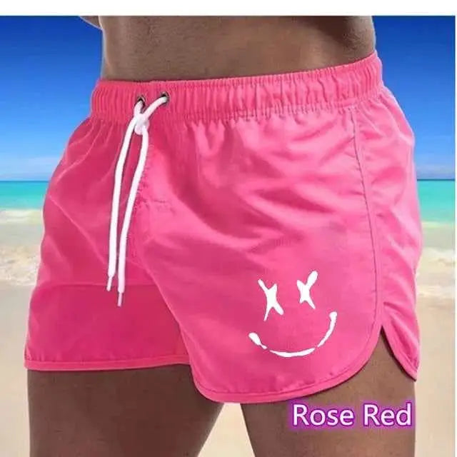 Summer Mens Quick Dry Swim Trunks Board Shorts With Pockets Drawstring Beach Surfing Bathing Suit Breathable