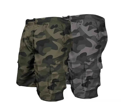 Mens Camouflage Cargo Shorts Loose Fit Knee Length Casual Outdoor Summer Shorts For Men