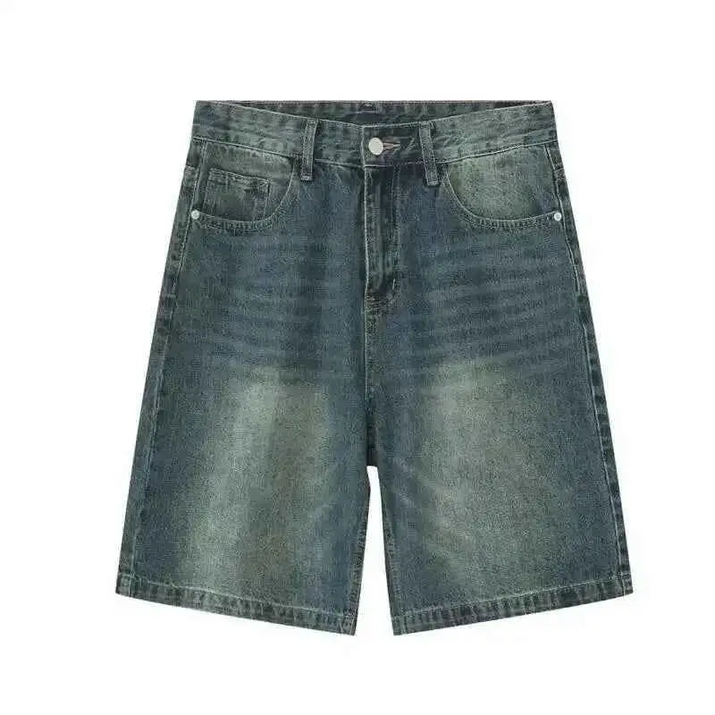 Summer Denim Shorts For Men Loose Fit Korean Style Asian Size TeenStylo Casual Everyday Wear