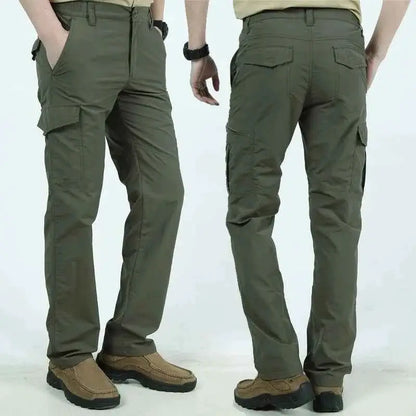 Men City Cargo Pants With Multi Pocket Design Waterproof Wear Resistant Quick Dry Trousers For Casual Training