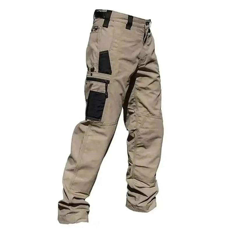 Men's Tactical Waterproof Cargo Pants Multi Pocket Combat Trousers For Outdoor Wear Resistant