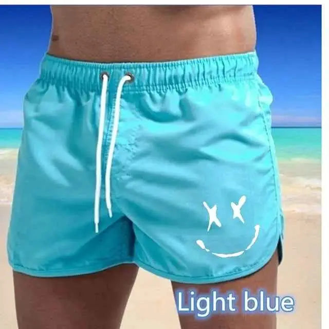 Summer Mens Quick Dry Swim Trunks Board Shorts With Pockets Drawstring Beach Surfing Bathing Suit Breathable