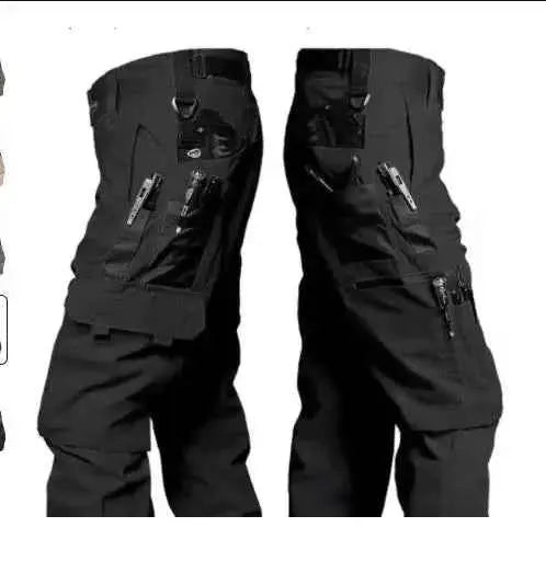 Men's Tactical Waterproof Cargo Pants Multi Pocket Combat Trousers For Outdoor Wear Resistant