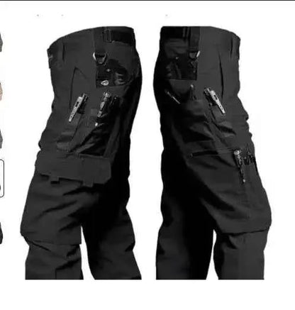 Men's Tactical Waterproof Cargo Pants Multi Pocket Combat Trousers For Outdoor Wear Resistant