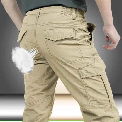 Outdoor Waterproof Tactical Cargo Pants For Men Summer Casual Breathable Quick Dry Military Army Long Trousers
