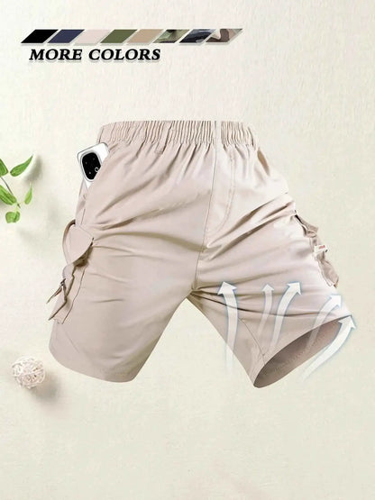 Mens Cargo Shorts With Multi Pocket Casual Sports Bermuda For Summer Outdoor Travel Comfortable Durable
