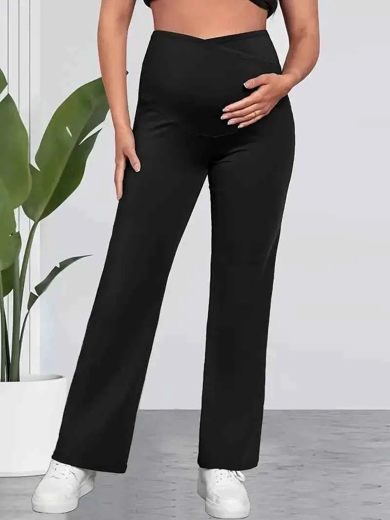 Sports Casual Maternity Pants For Pregnant Women Thin Belly Design Spring Autumn Breathable Pregnancy Trousers
