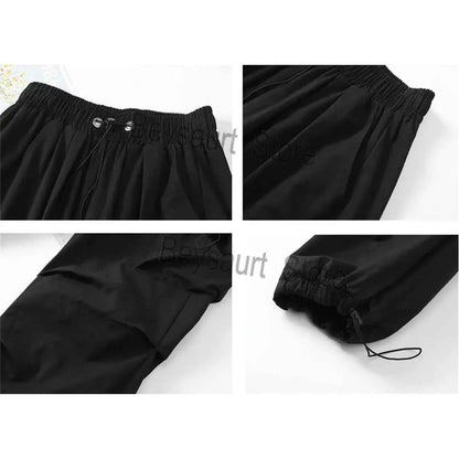 Women Cargo Pants Loose Fit Joggers Boyfriend Style Streetwear Hip Hop Trousers Casual