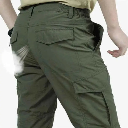 Outdoor Waterproof Tactical Cargo Pants For Men Summer Casual Breathable Quick Dry Military Army Long Trousers