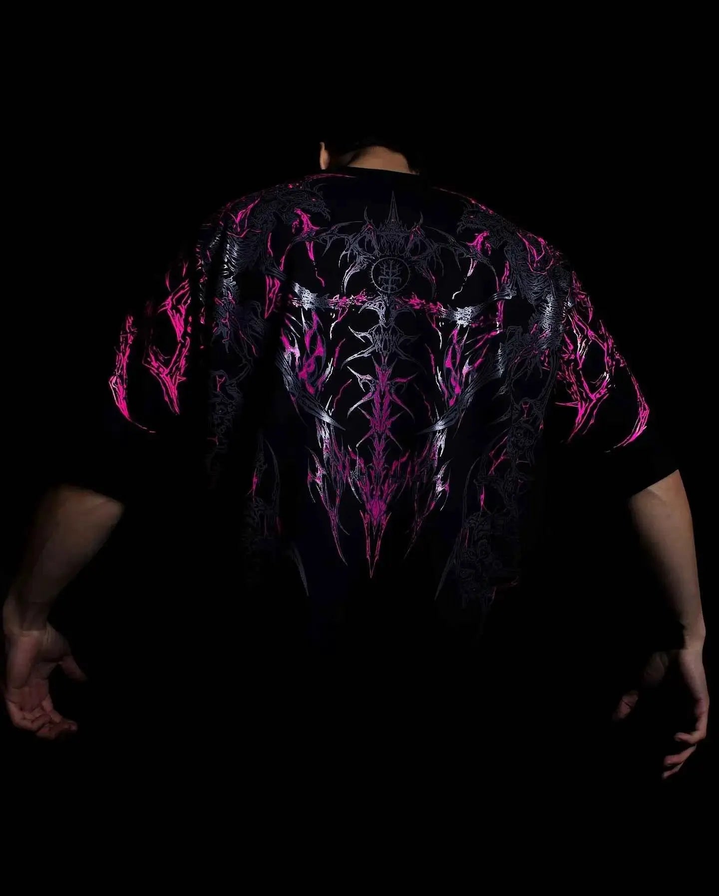Lonely Shadow Gothic Streetwear T Shirt For Men And Women Oversized Cotton Tee Skeleton Art Grunge Dark Edge Fashion